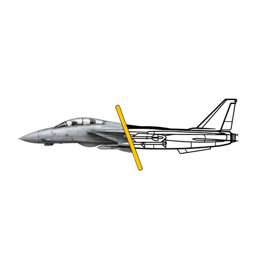 F-14 Fighter Jet Metal Wall Art 3D – Aircraft Wall Decor Made of Metal