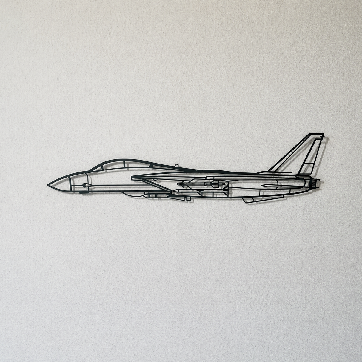 F-14 Fighter Jet Metal Wall Art 3D – Aircraft Wall Decor Made of Metal