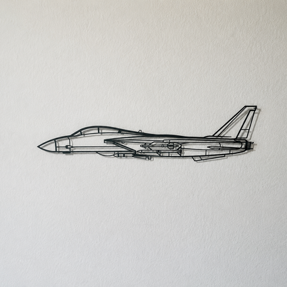 F-14 Fighter Jet Metal Wall Art 3D – Aircraft Wall Decor Made of Metal
